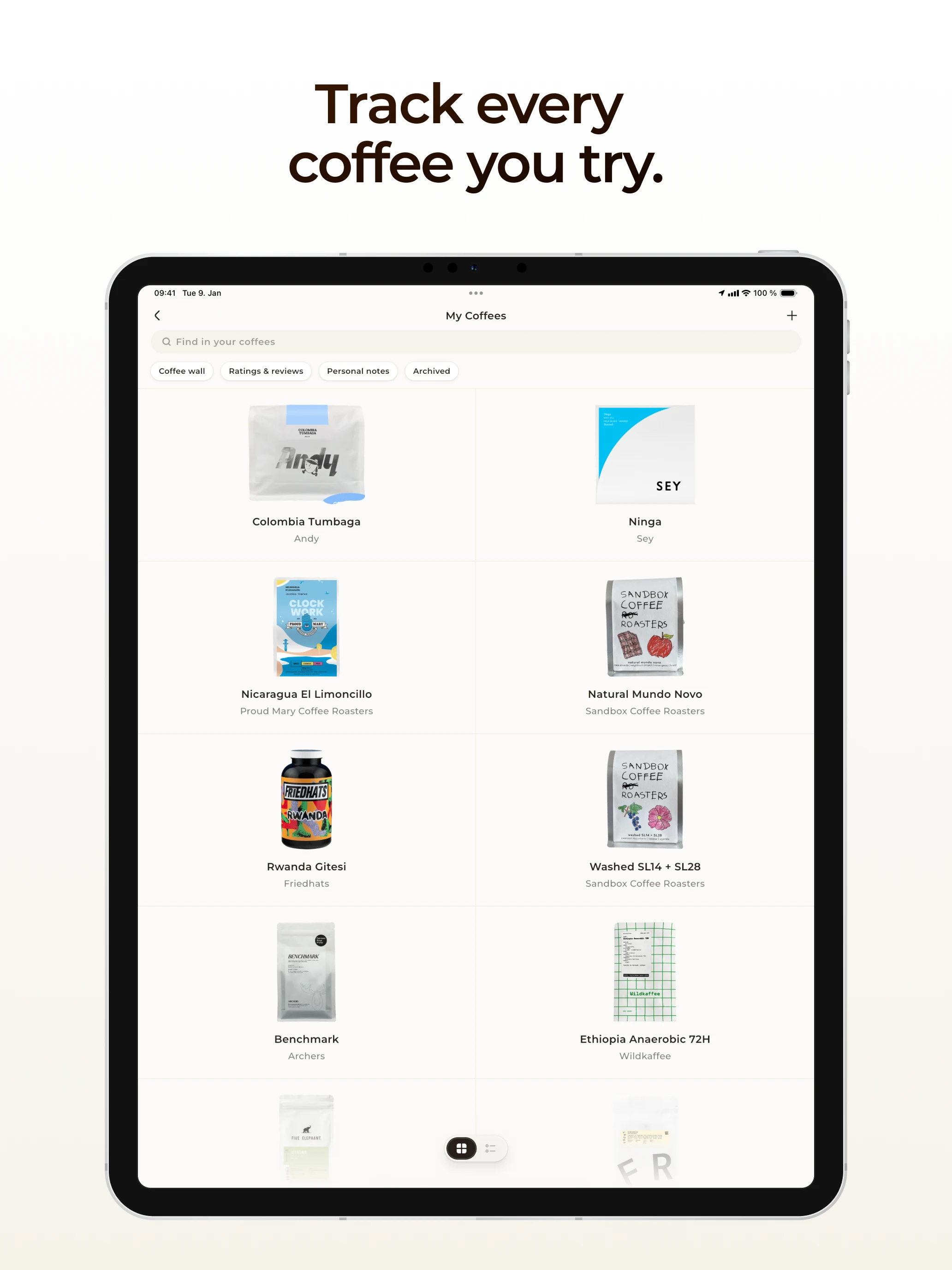 Coffi - Coffee Tracker screenshot