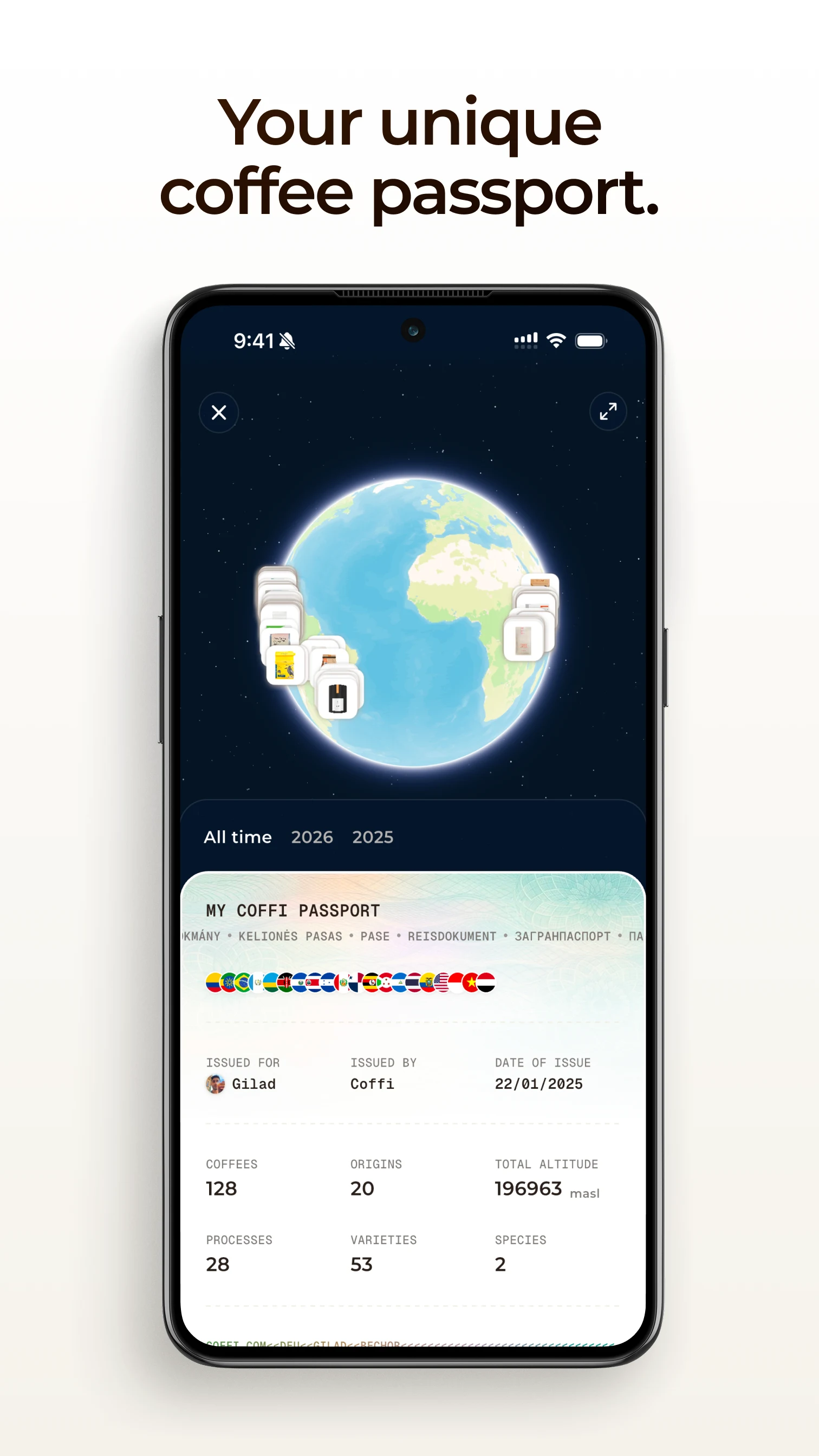 Coffi - Coffee Tracker screenshot