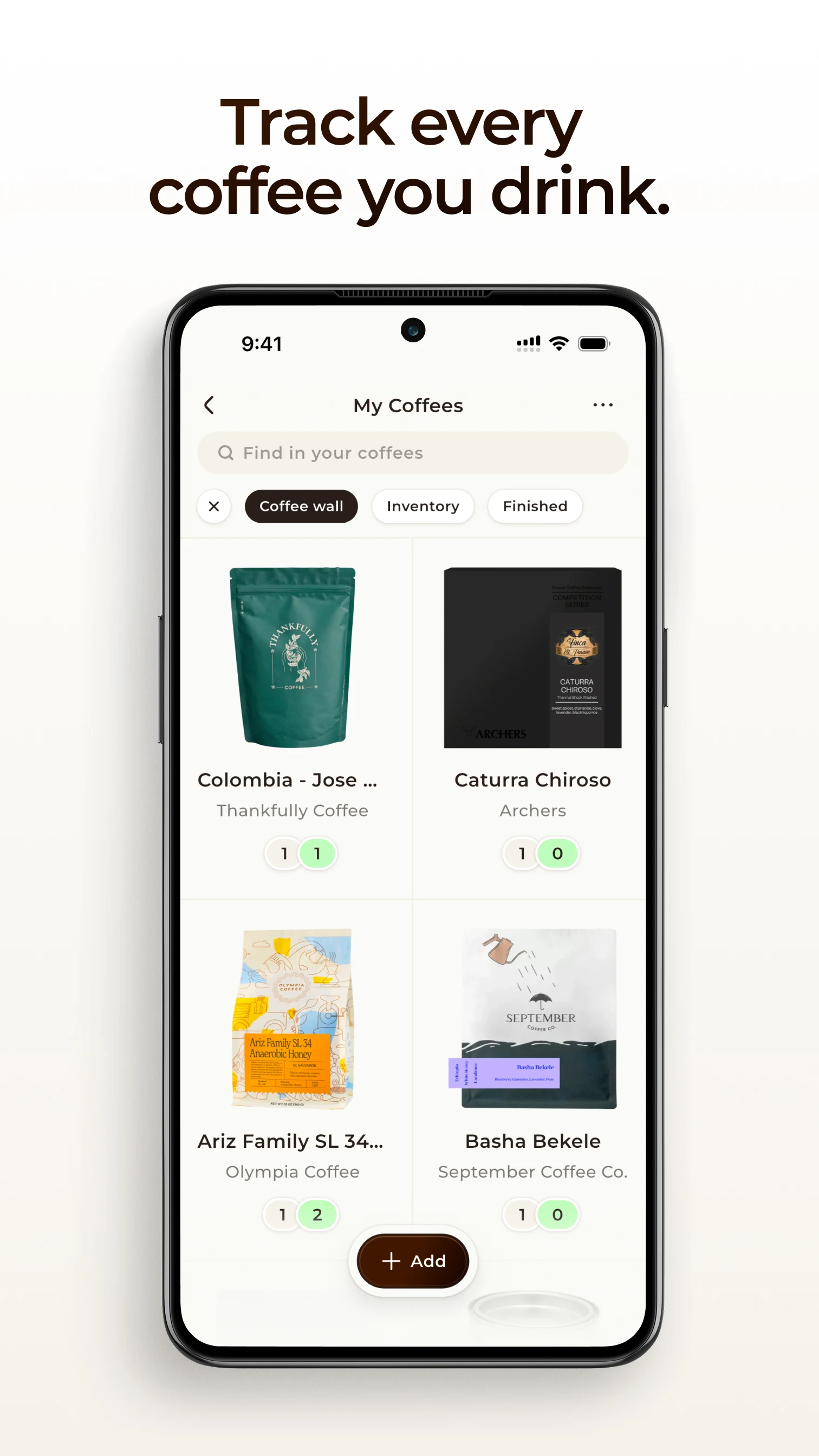 Coffi - Coffee Tracker screenshot