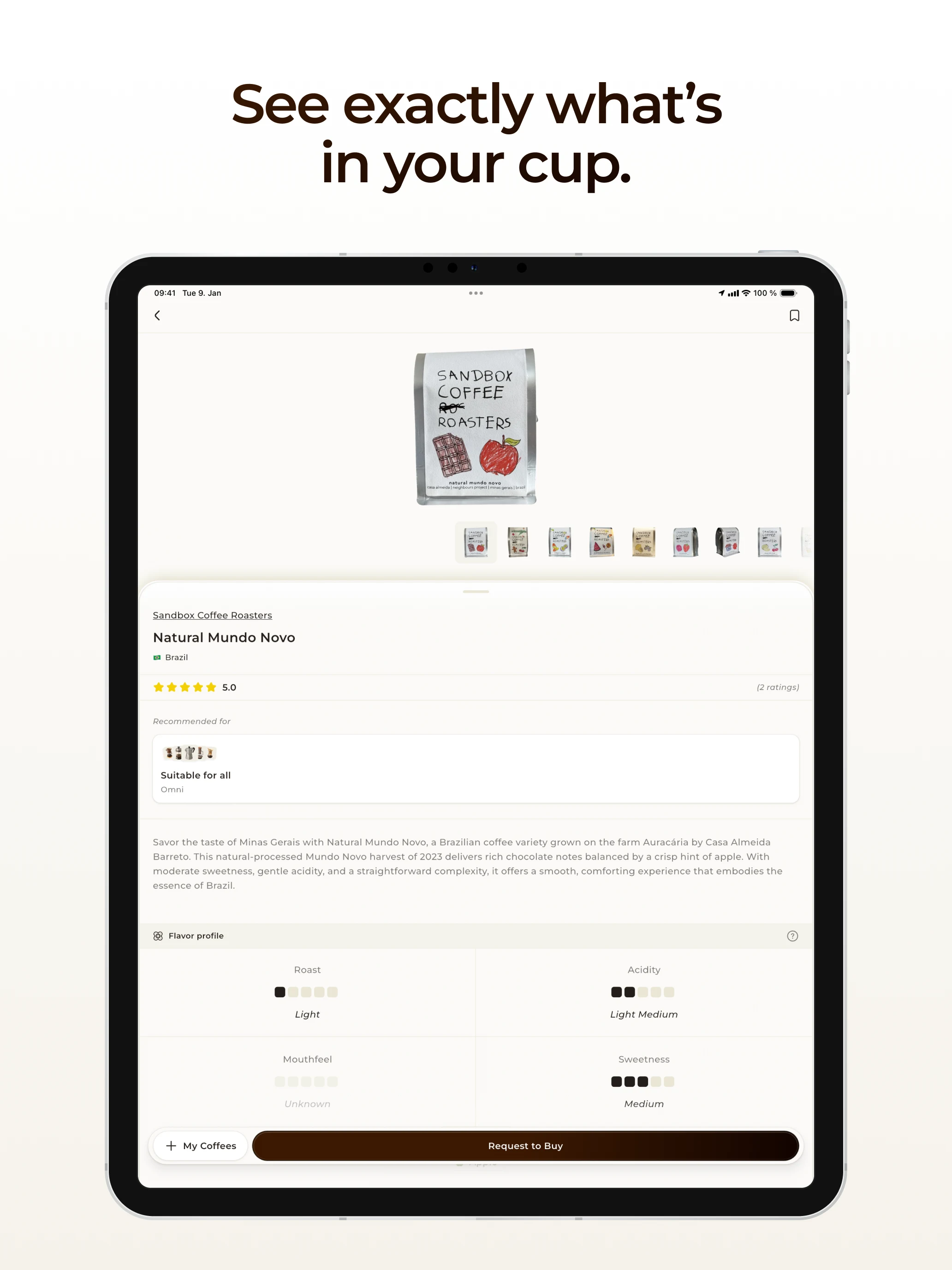 Coffi - Coffee Tracker screenshot